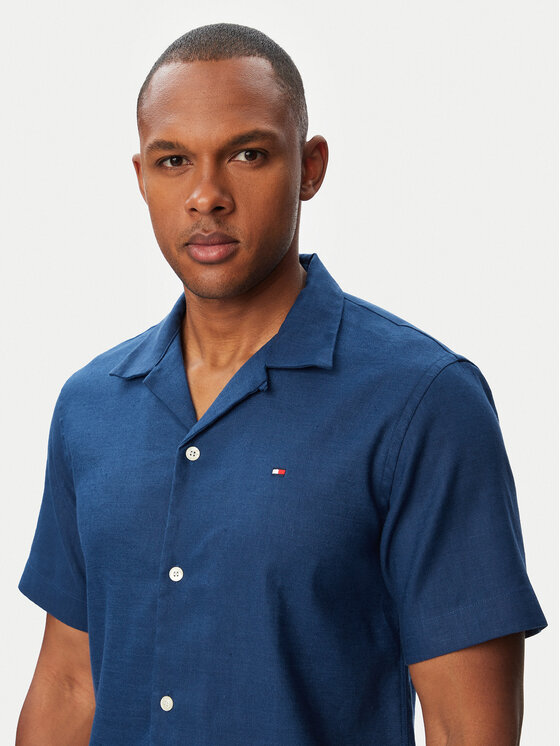 Tommy Hilfiger Tommy Hilfiger Krekls MW0MW43090 Zils Regular Fit