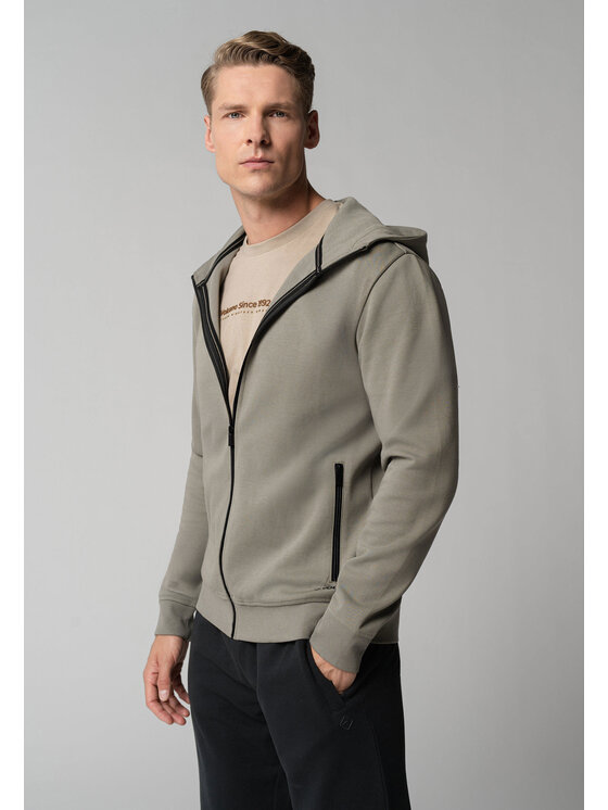 Volcano Volcano Bluza B-WOLF Zielony Regular Fit