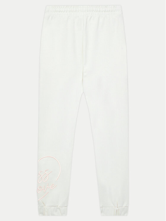 Guess Guess Donji dio trenerke J4YQ16 KA6R3 Bijela Relaxed Fit
