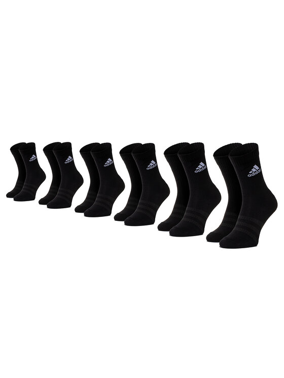 adidas adidas Комплект 6 чифта къси чорапи унисекс Cush Crw 6Pp DZ9354 Черен