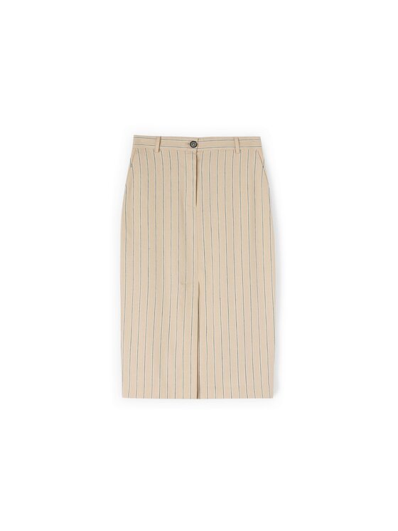 Motivi Motivi Gonna midi 1033Q001201N0R2 Crema Slim Fit