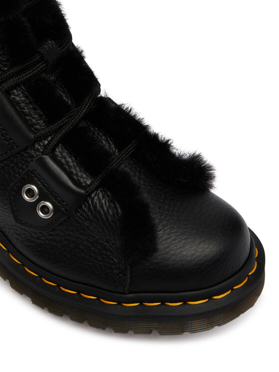 Dr. Martens Dr. Martens Туристически oбувки 1460 Faux Fur Lined DM31876001 Черен