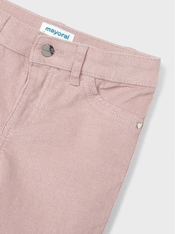 Mayoral Mayoral Текстилни панталони 4.503 Розов Regular Fit