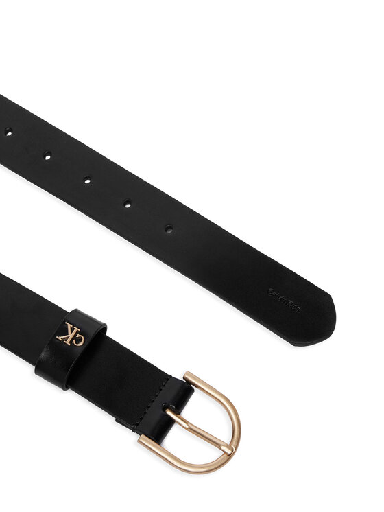 Calvin Klein Calvin Klein Pas Rounded Buckle Ck Loop 35Mm LV04F7145G Črna