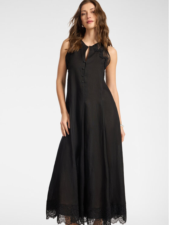 Elena Mirò Elena Mirò Sukienka wieczorowa 7456P000264N033 Czarny A-Line Fit