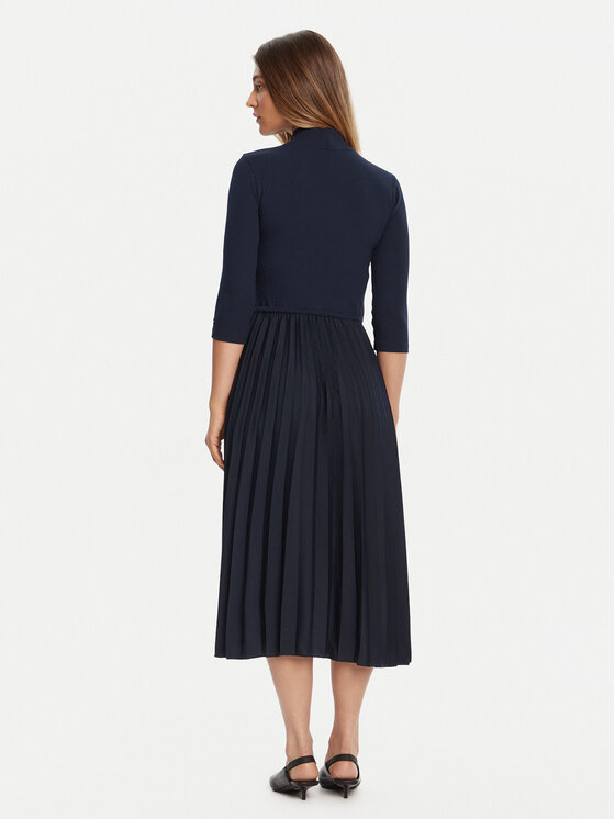 Tommy Hilfiger Tommy Hilfiger Ежедневна рокля WW0WW46138 Тъмносин Slim Fit
