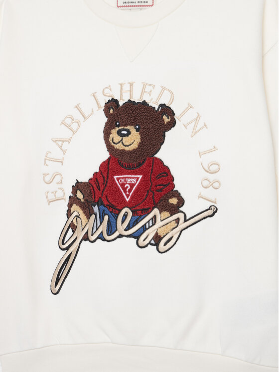 Guess Guess Bluza H5YJ00 KAX74 Biały Oversize