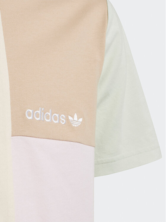 T-shirt Colorblock T-Shirt HK9815 Beige Regular