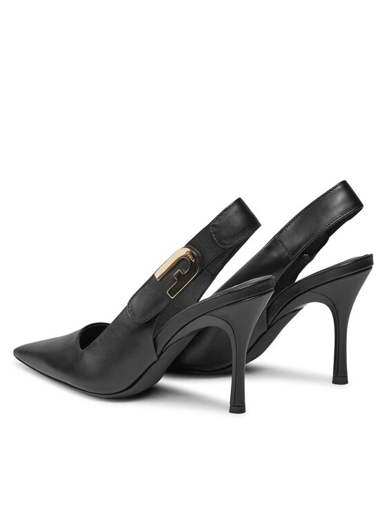 Furla Furla Sandali Sign Slingback T.90 YG05SGN-BX2681-O6000-90294100 Črna