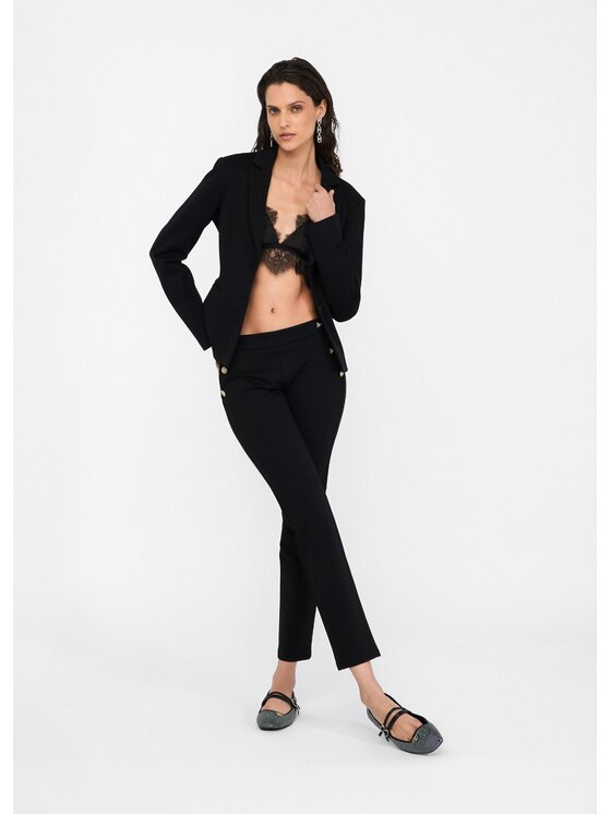 Liu Jo Liu Jo Spodnie materiałowe MF5348J918922222 Czarny Slim Fit