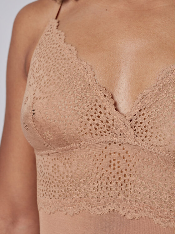 Skiny Skiny Podprsenkový top 080585 Béžová Slim Fit