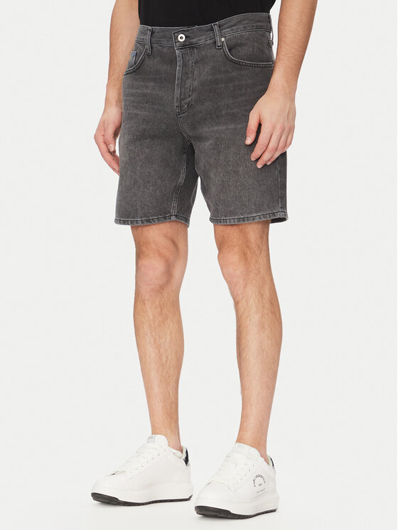 Karl Lagerfeld Jeans Karl Lagerfeld Jeans Pantaloni scurți de blugi A2M10084 Gri Relaxed Fit