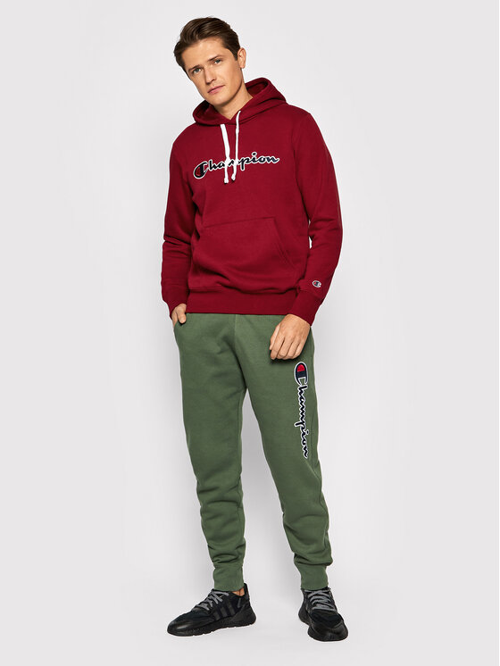 Felpa Script Logo 216470 Bordeaux Regular Fit
