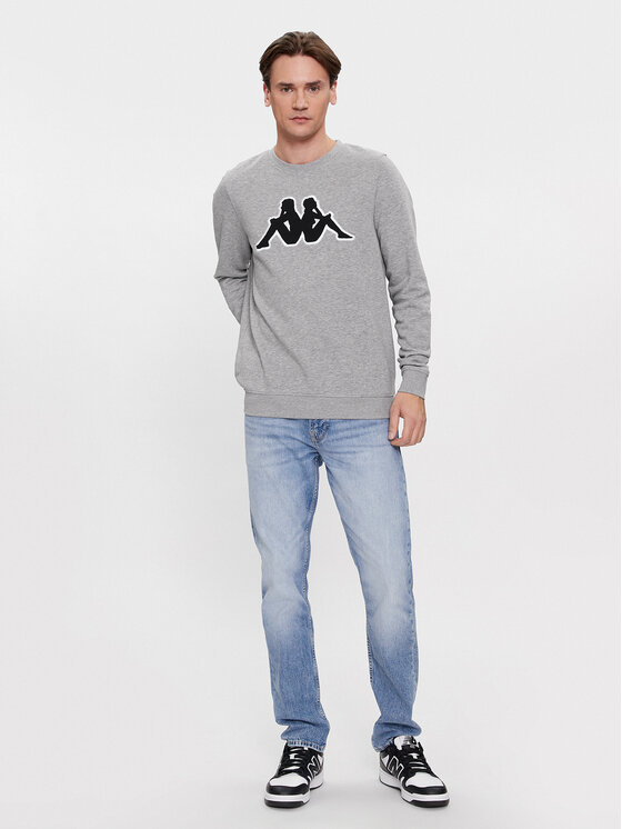 Kappa Kappa Mikina Airvit 3032BZ0 Šedá Regular Fit