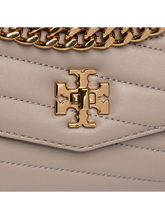 Tory Burch Torebka Kira Chevron Top Handle Satchel 61674 Szary Modivo.pl