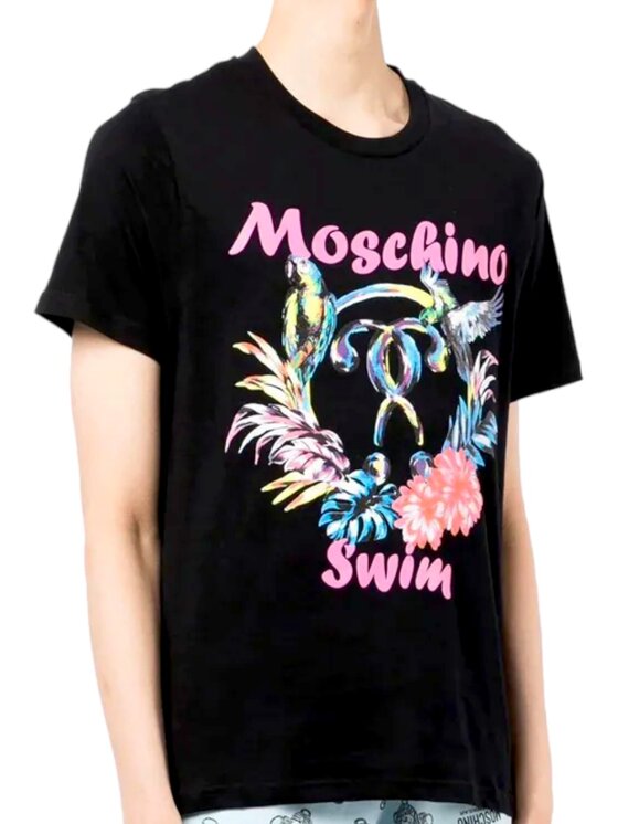 MOSCHINO T shirt t shirt Moschino uomo parrots Nero Regular Fit Modivo