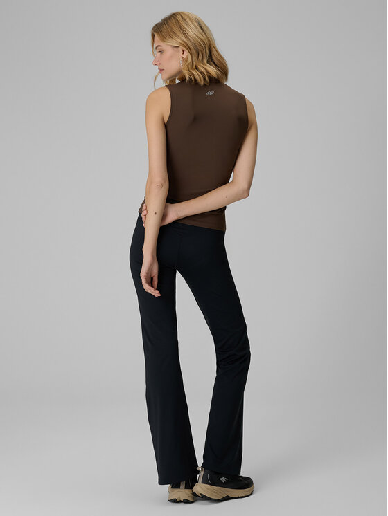 4F 4F Legginsy SPORT OFFICE Czarny Slim Fit