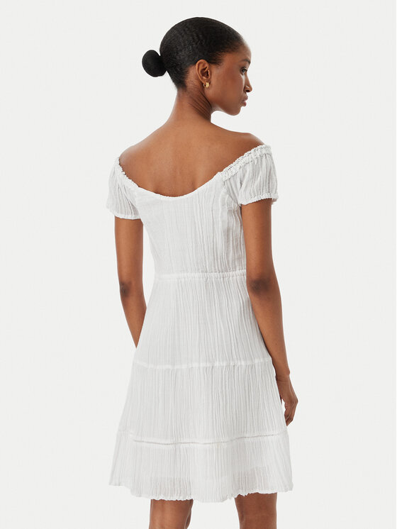 Guess Guess Sommerkleid W5GK0A WE340 Weiß Regular Fit