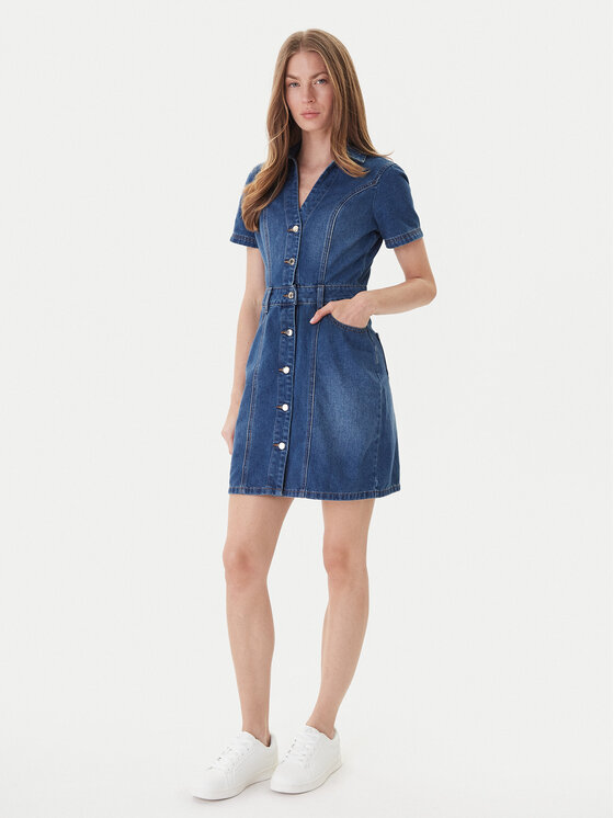 Morgan Morgan Rochie de blugi 241-ROGLA Albastru Regular Fit