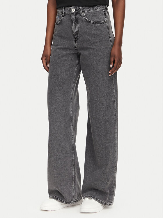 Karl Lagerfeld Jeans Blugi B3W10103 Gri închis Relaxed Fit