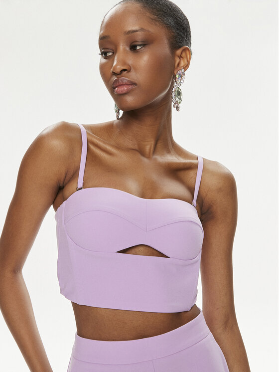 Patrizia Pepe Patrizia Pepe Marškinėliai 2C1545/A049-M495 Violetinė Regular Fit