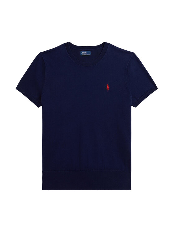 Polo Ralph Lauren Polo Ralph Lauren T-Shirt 211971872004 Granatowy Slim Fit