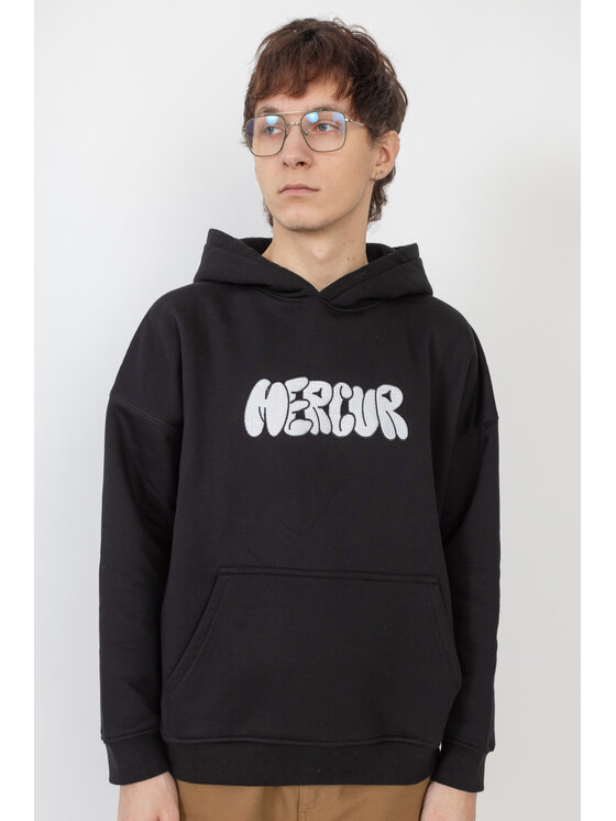 Mercur Mercur Bluza Mural Czarny Comfort Fit