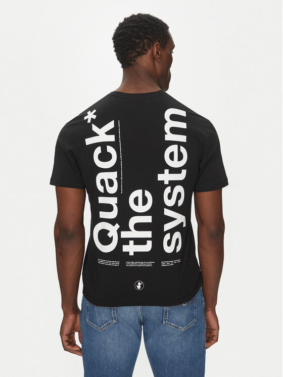 Save The Duck Save The Duck T-shirt DT2222M BESY20 Crna Regular Fit