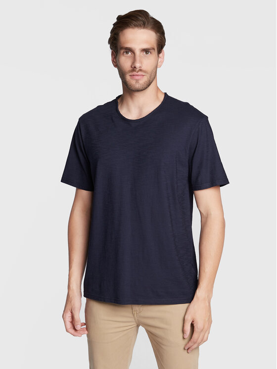 United Colors Of Benetton United Colors Of Benetton T-krekls 3JE1J19A5 Tumši zils Regular Fit