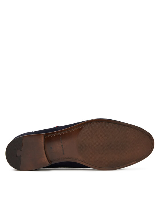 Tommy Hilfiger Tommy Hilfiger Félcipő Hilfiger Flexible Suede Loafer FM0FM05496 Sötétkék