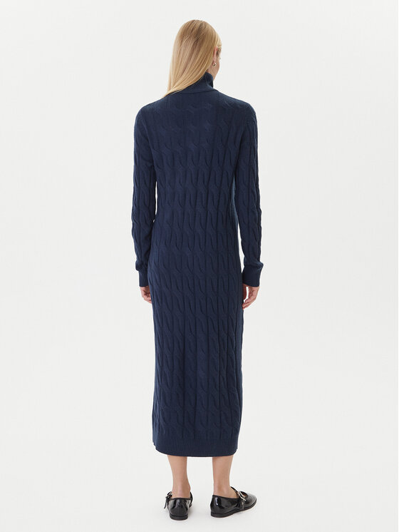 Tommy Hilfiger Tommy Hilfiger Trikotažinė suknelė WW0WW46429 Tamsiai mėlyna Slim Fit