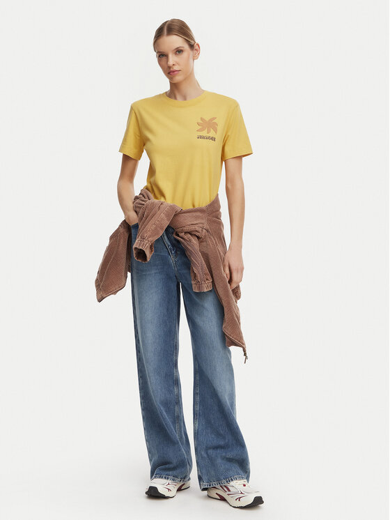 Quiksilver Quiksilver T-särk Standard  EQWZT03197 Kollane Regular Fit