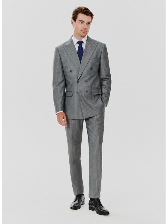 Pako Lorente Pako Lorente Marynarka P24WF-3G-004 Szary Slim Fit