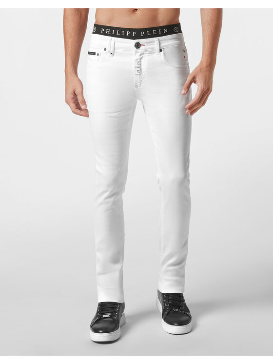 PHILIPP PLEIN PHILIPP PLEIN Jeansy 1197 Biały Regular Fit