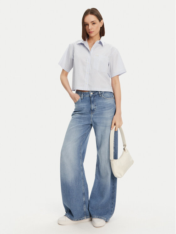 Guess Guess Košeľa W5GH98 WH7Q1 Modrá Regular Fit