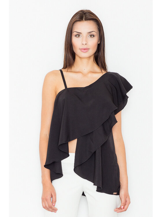FIGL FIGL Blúzka M479 Čierna Regular Fit