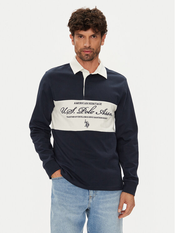 U.S. Polo Assn. U.S. Polo Assn. Polo MUP4075 Granatowy Regular Fit