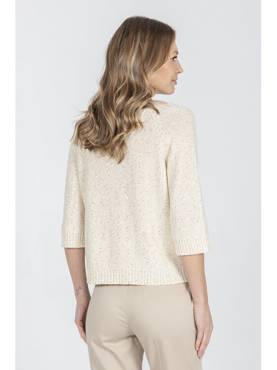 Deni Cler Milano Deni Cler Milano Sweter T-DC-S313-F2-10-12-1 Beżowy Regular Fit
