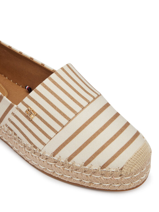 Tommy Hilfiger Tommy Hilfiger Espadrile Th Platform Espadrille Stripes FW0FW09143 Bež