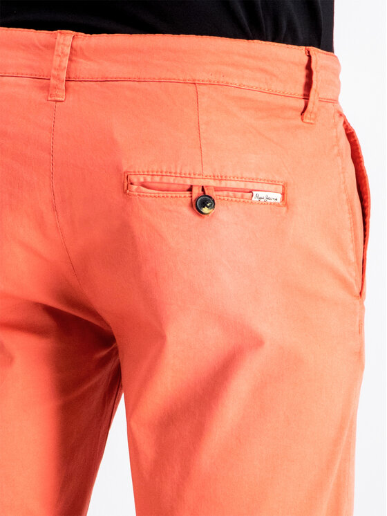 Pepe Jeans Pepe Jeans Medžiaginiai šortai PM800227C75 Oranžinė Regular Fit