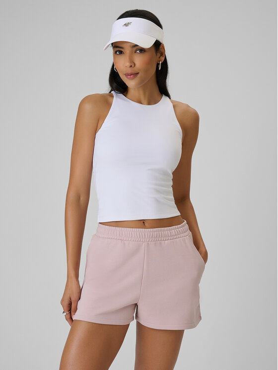 4F 4F Tank top ESSENTIAL 4 Biały Slim Fit