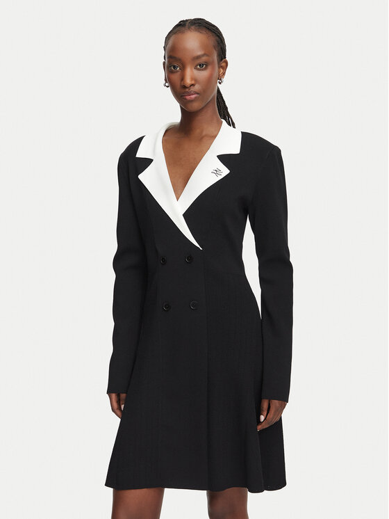 KARL LAGERFELD Rochie cocktail B3W13038 Negru A-Line Fit