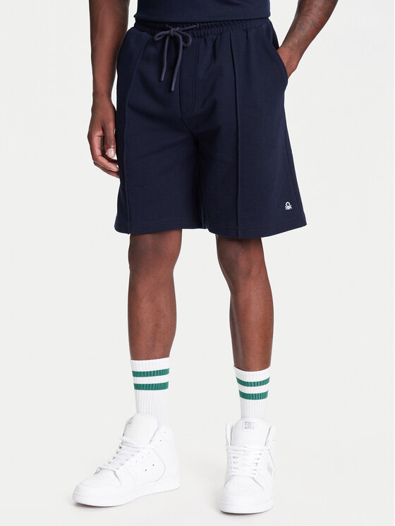 United Colors Of Benetton United Colors Of Benetton Sportovní kraťasy 342ZU900X Tmavomodrá Regular Fit