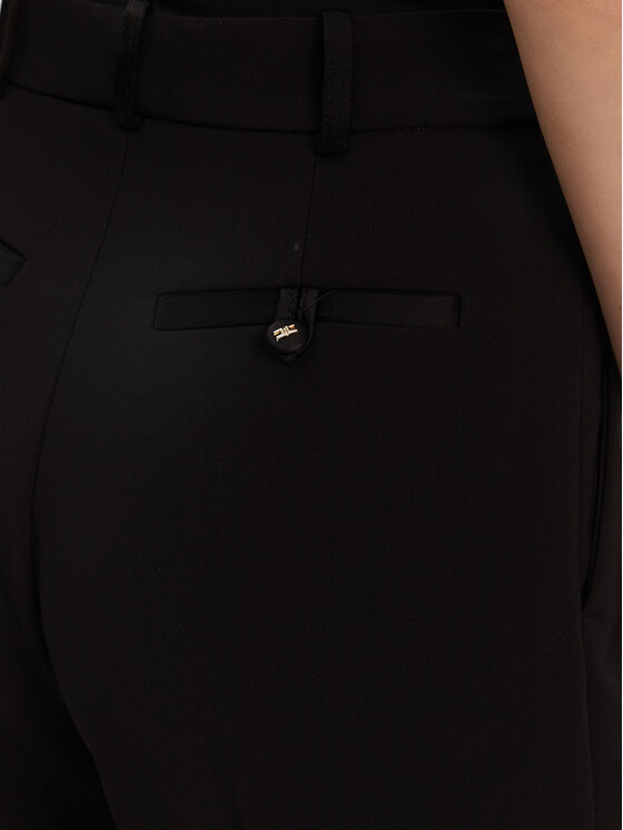 Elisabetta Franchi Elisabetta Franchi Παντελόνι υφασμάτινο PA-081-51E2-V360 Μαύρο Regular Fit