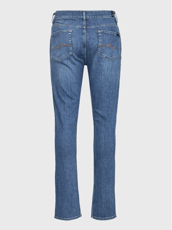 7 For All Mankind 7 For All Mankind Blugi Slimmy Tapered JSMXC120TO Albastru Slim Tapered Fit