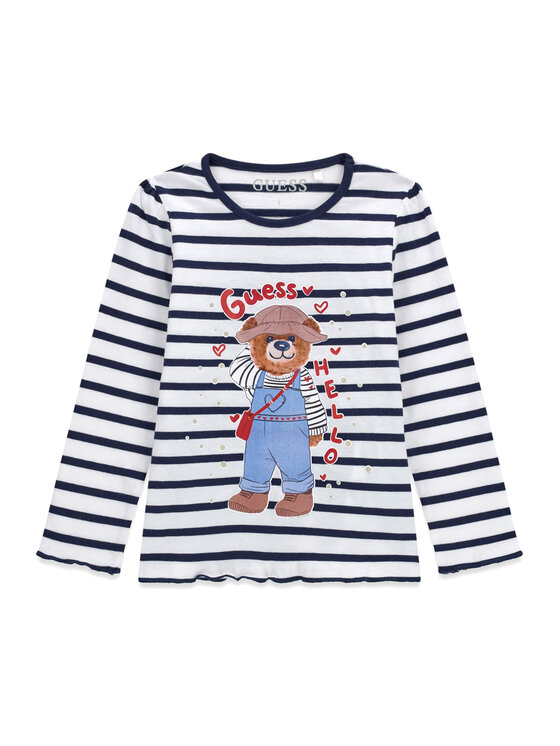 Guess Guess Μπλουζάκι K6BI13 K5840 Λευκό Regular Fit
