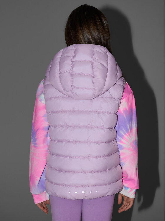 4F 4F Kamizelka OUTERWEAR Fioletowy jasny Regular Fit