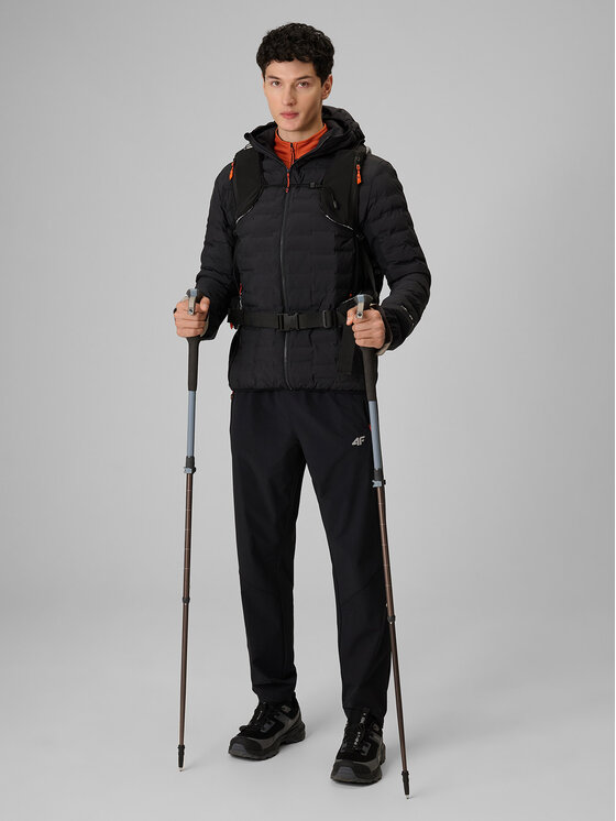4F 4F Kurtka outdoor TREKKING Czarny Regular Fit