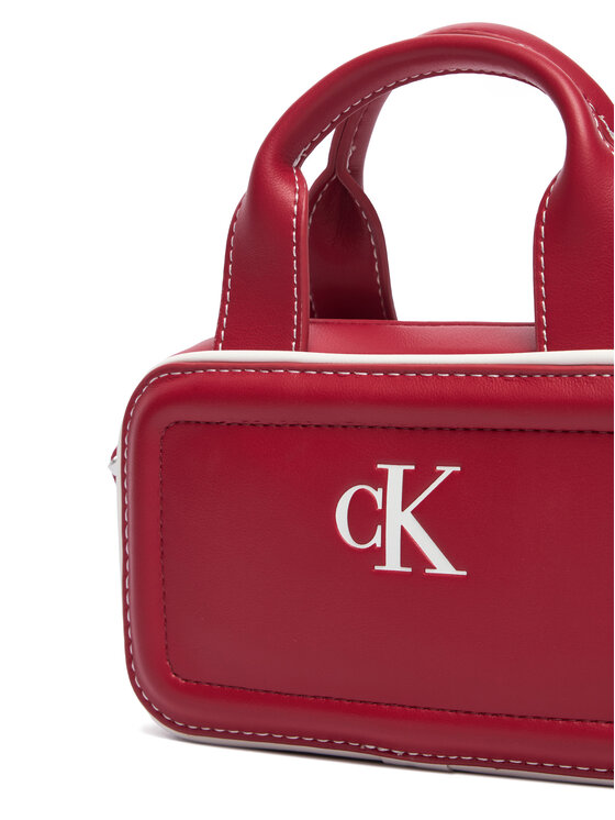 Calvin Klein Calvin Klein Τσάντα Contrast Ck Mini Bauletto Bag LV04F1257G Μπορντό