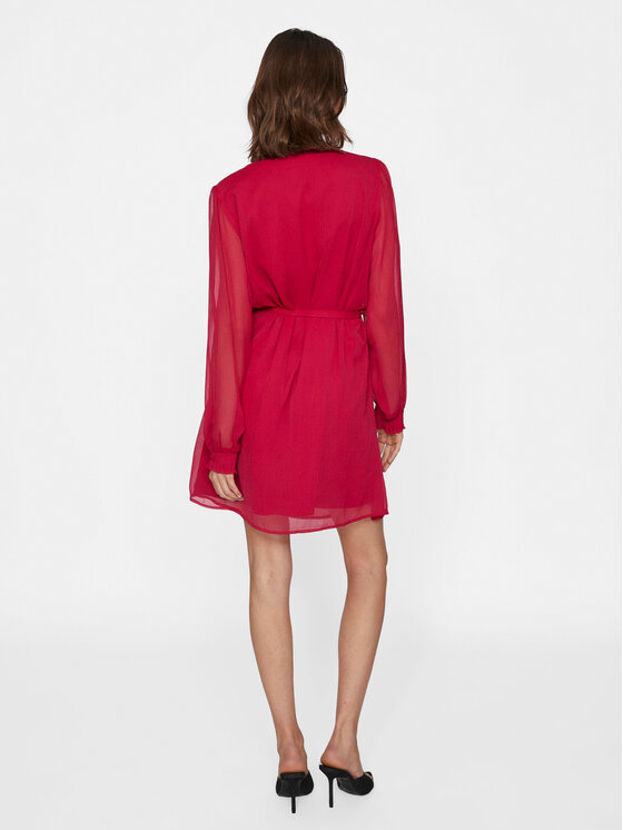 Vila Vila Sommerkleid Falia 14092010 Rot Regular Fit